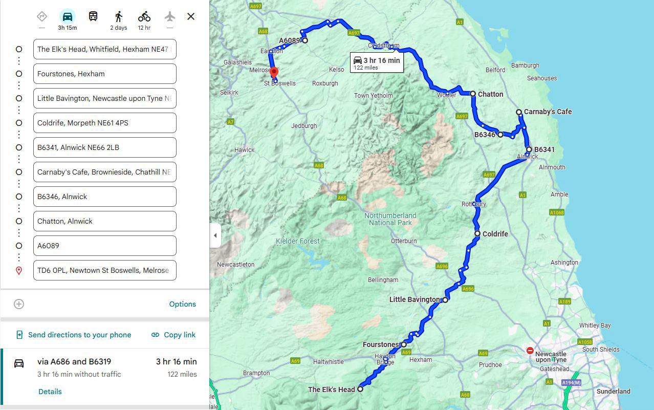 Tour of Britain Route Map